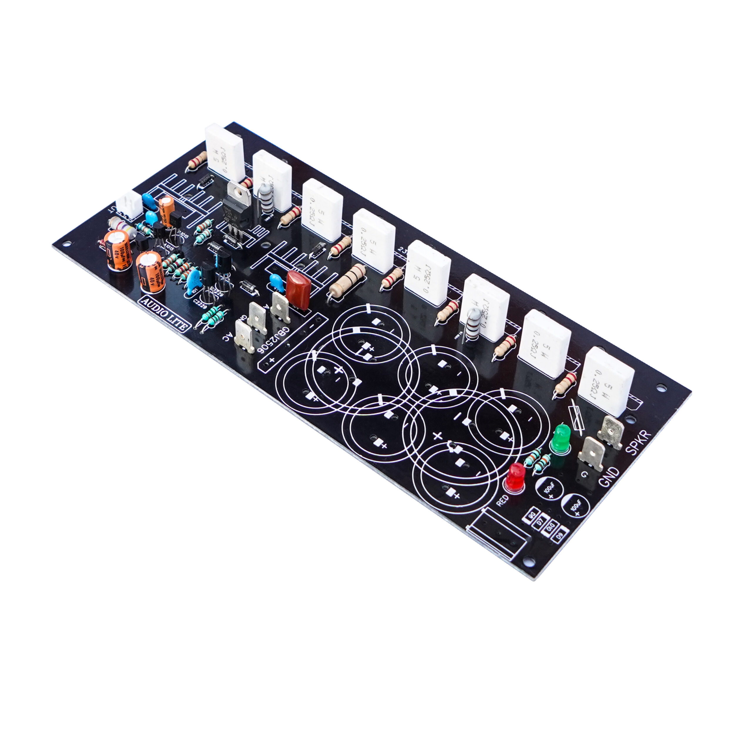 AUDIO LITE 400 Watt RMS Mono Amplifier Board for 2SC5200 + 2SA1943 (Driver Sec. + Heat sink)