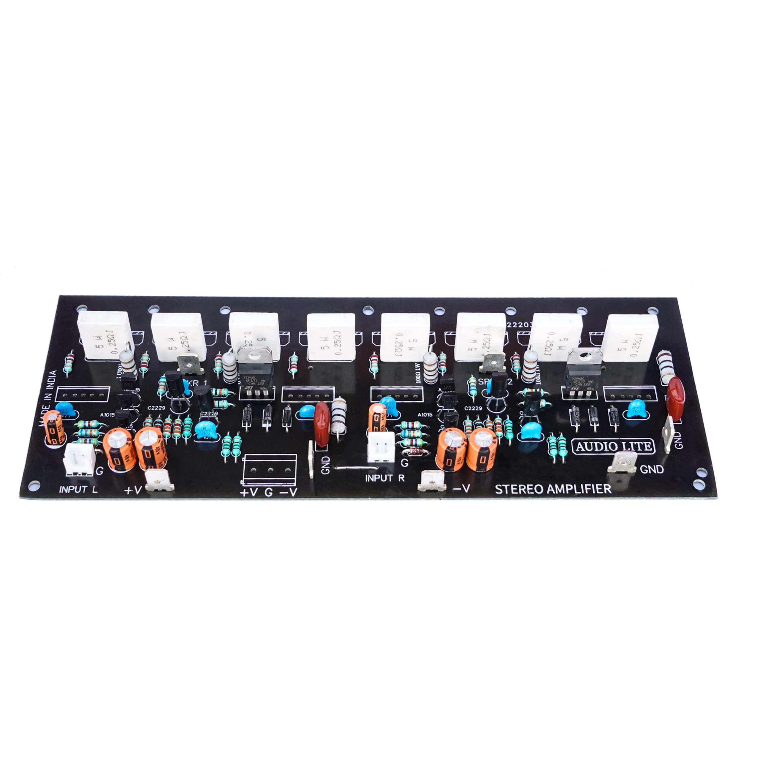 AUDIO LITE 200+200 Watt RMS Stereo Amplifier Board for 2SC5200 + 2SA1943 (Only Driver Section)