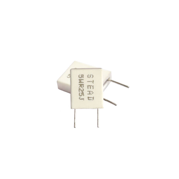 Audio Lite 10 Pcs 0.25 ohm 5W WIRE WOUND RESISTOR 0E25 vertical - Image 2