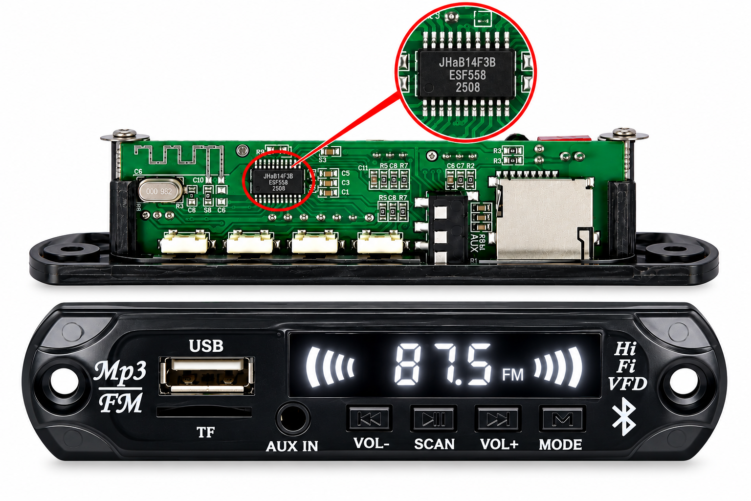 AUDIO LITE Pagariya MP3 FM Bluetooth USB Music Speaker Panel IC, TF Card & AUX.