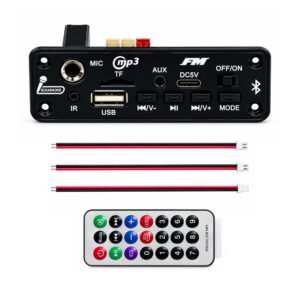 AUDIO LITE 5V Bluetooth MP3 USB Audio Module with MIC, AUX &  TF Card Support.