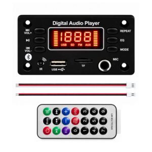 AUDIO LITE Digital Audio Player Module with Bluetooth MIC, USB, FM, TF Card & AUX Support.