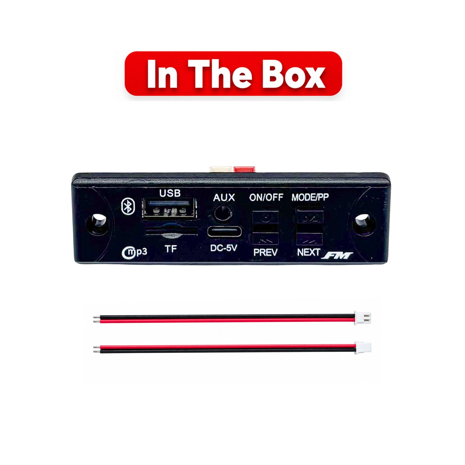 AUDIO LITE 5V Bluetooth MP3 USB Audio Module with TF Card, AUX & FM Support 7 AUDIO LITE 5V Bluetooth MP3 USB Audio Module with TF Card, AUX & FM Support - Image 4